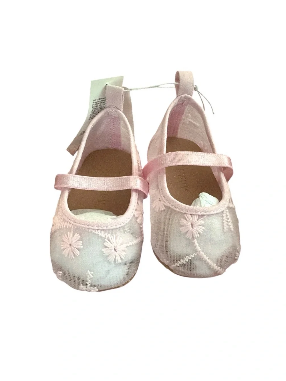 NWT Old navy Baby Embroidered Mesh Ballet Flats size 0-3 months